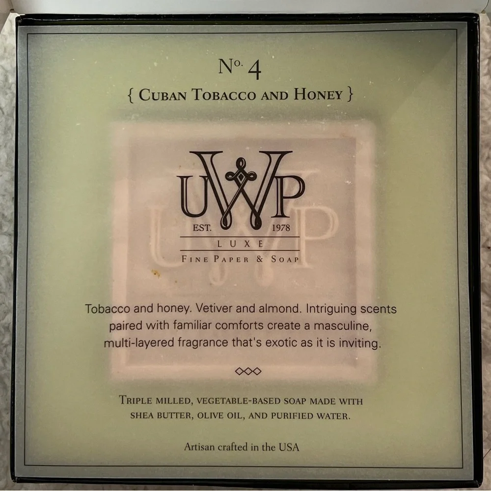 UWP Up with Paper Artisan Crafted LUXE Fine Soap w/ Shea Butter Boxed Soap Trio